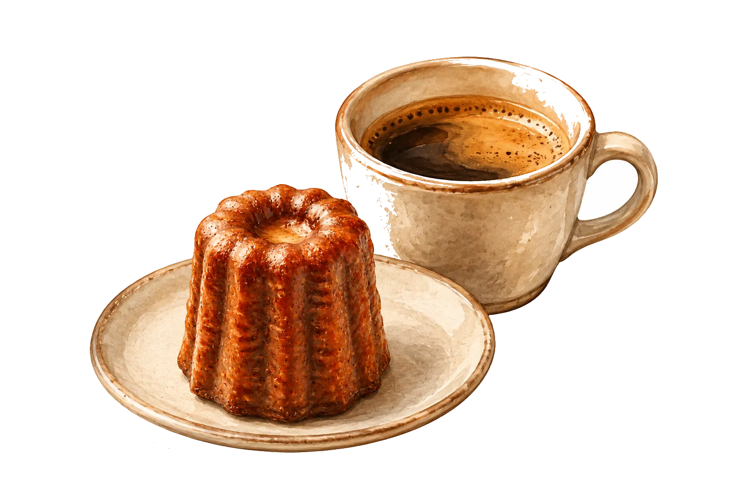 カヌレとコーヒー